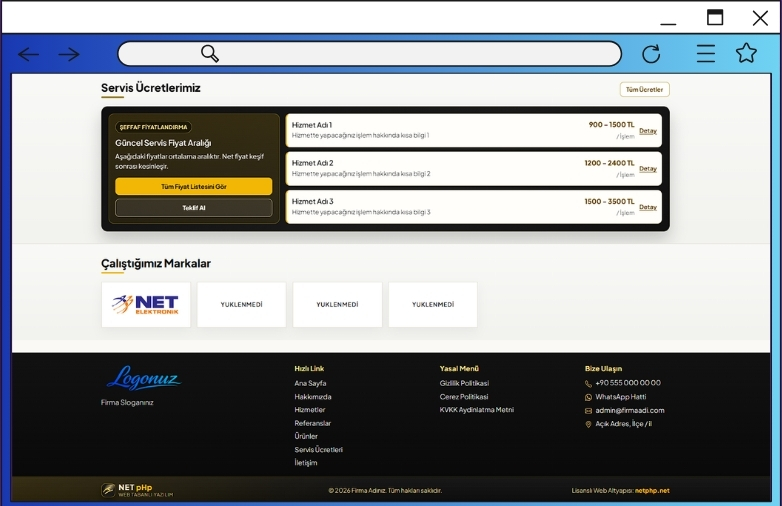 Teknik Servis Teması V1