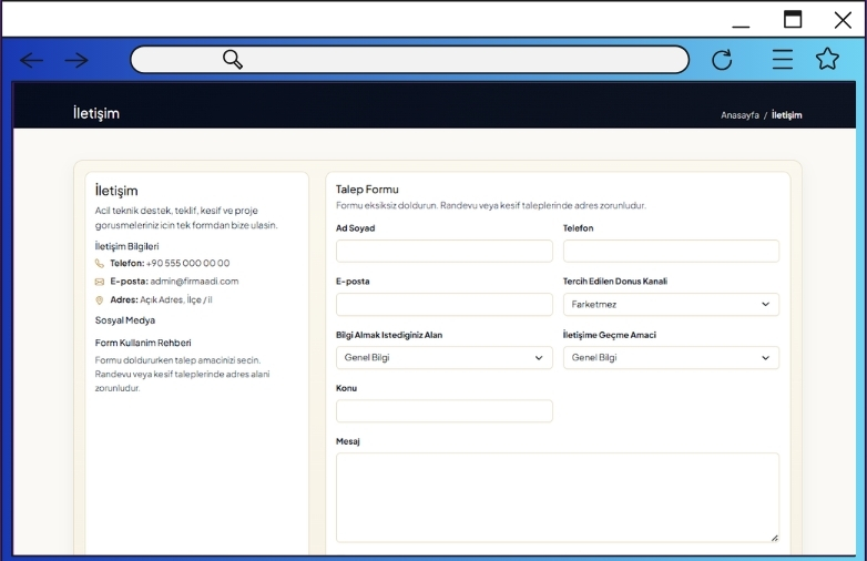 Teknik Servis Teması V1